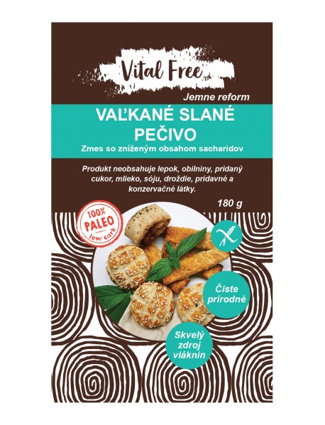 VITAL FREE PALEO VAĽKANÉ SLANÉ PEČIVO 180g